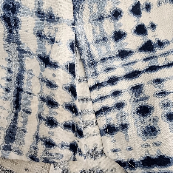 Cynthia Rowley 100% Linen Dress NWOT Size Small Blue and White - Picture 8 of 11